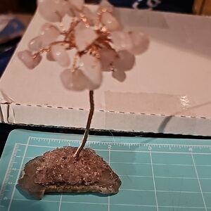 Crystal Gemstone Tree on Geode Base